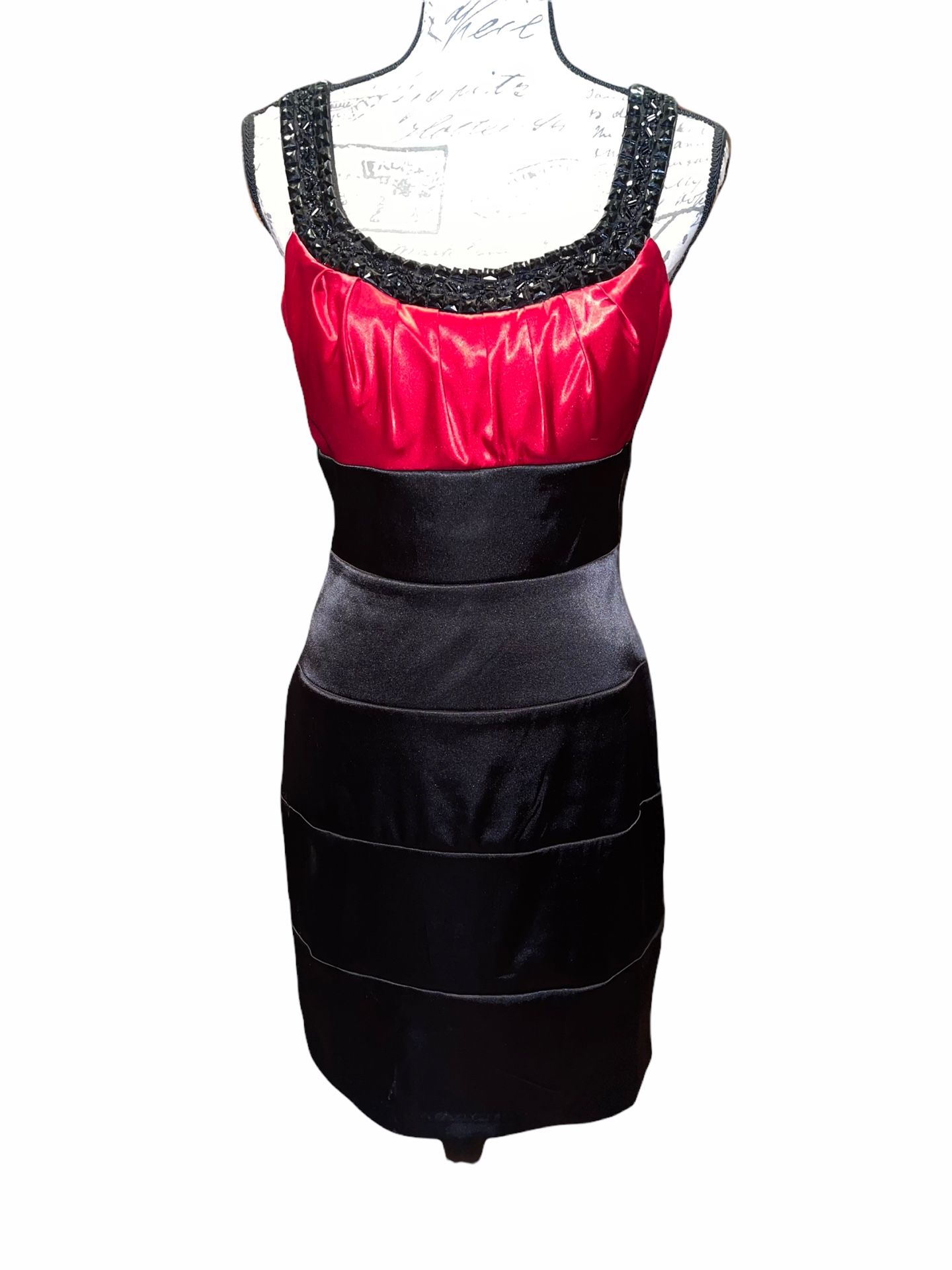 Women’s Red Black Party Dress