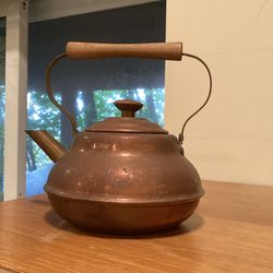 50S Or 60S Copper Tea Kettle Original Patina