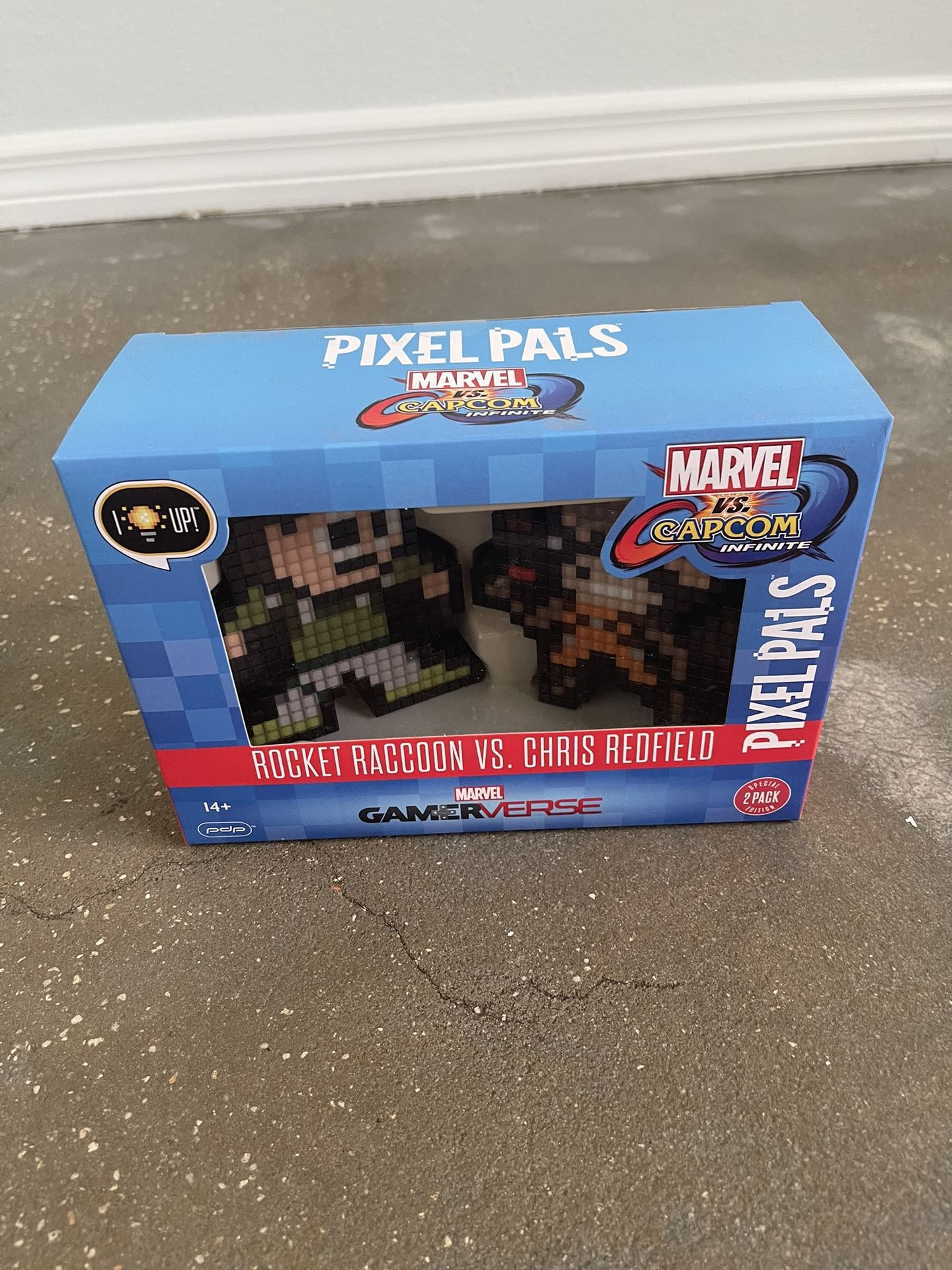 Pixel Pals ~ SEALED ~ Rocket Raccoon Vs. Chris RedField
