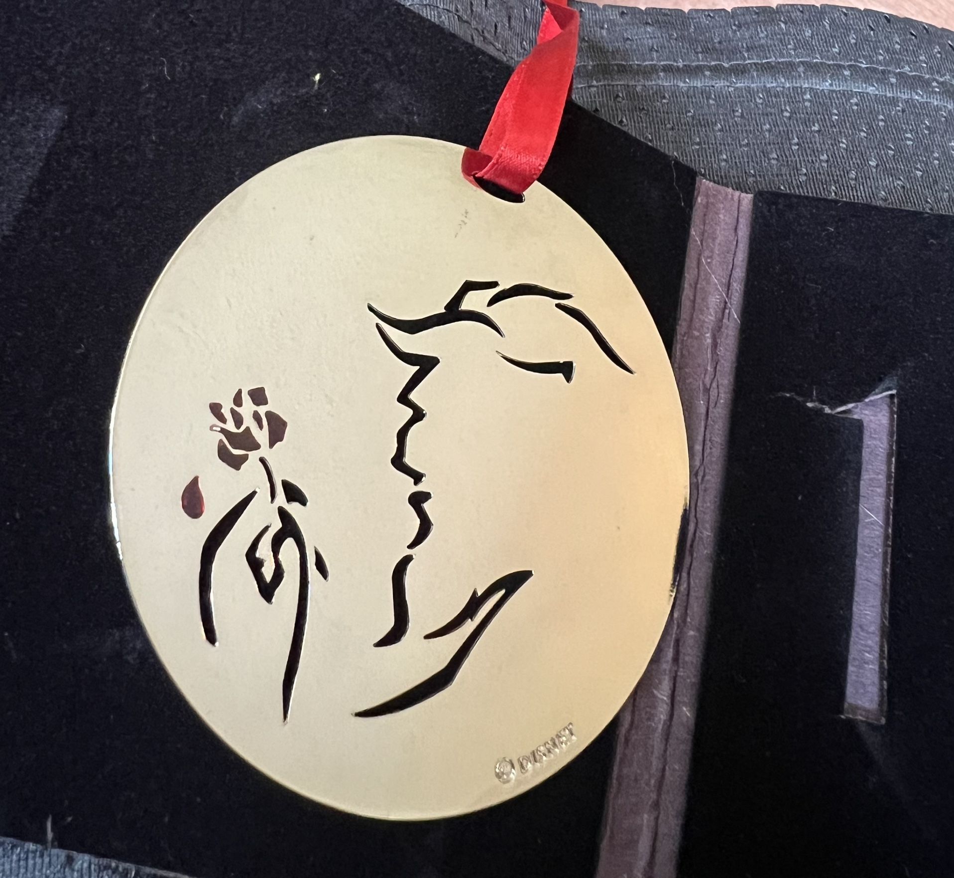 DISNEY BEAUTY AND THE BEAST ORNAMENT BROADWAY MUSICAL RARE VINTAGE