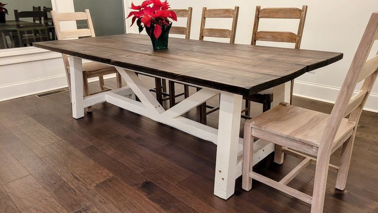Custom Designed Farmhouse Dining Tables.