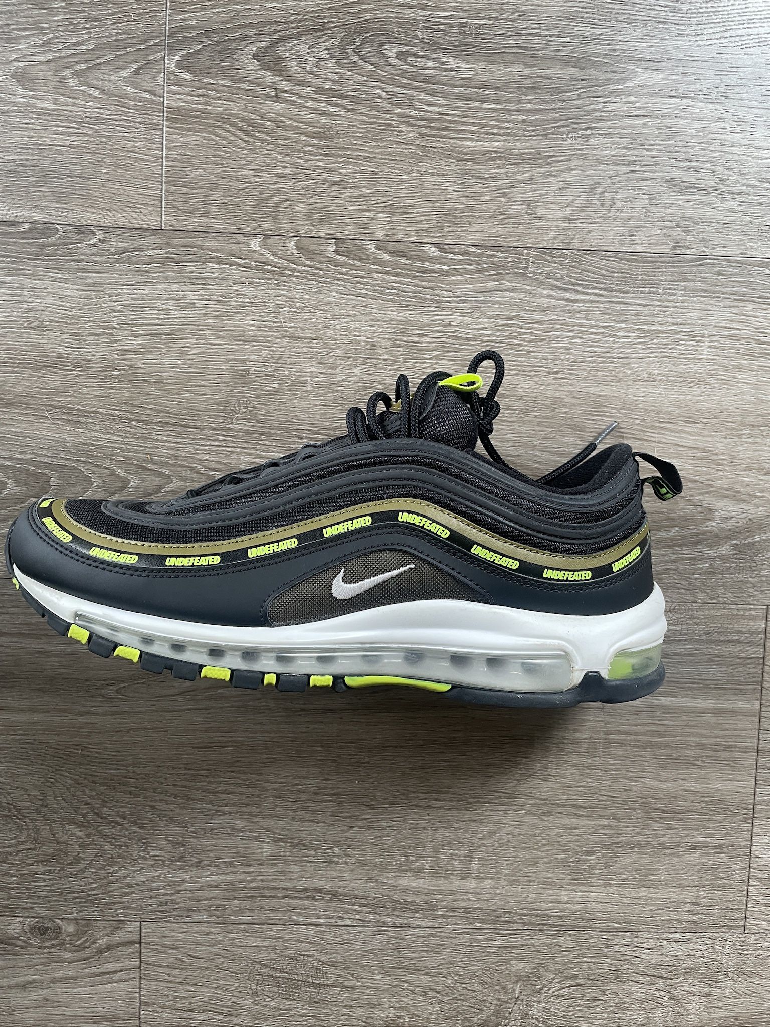 Nike Air Max 97 Undefeated Black Volt Men’s Size 10.5