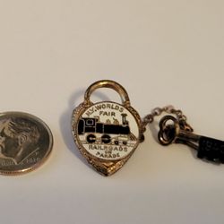 Vintage 1940 New York World's Fair Railroads On Parade Pin