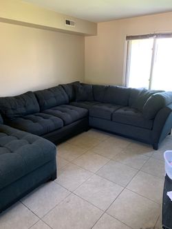 Grey sectional
