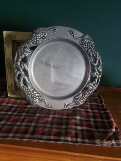 Antique Pewter Tray