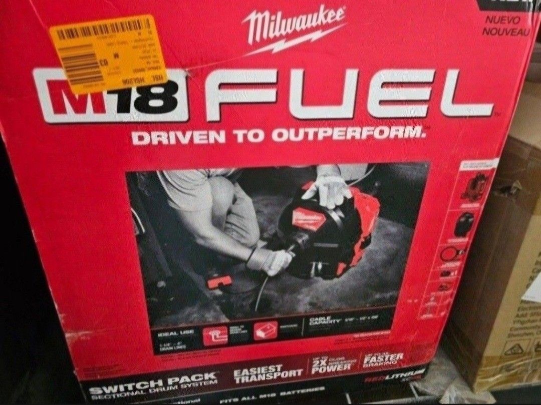 Milwaukee M18 75' Backpack Drain Auger