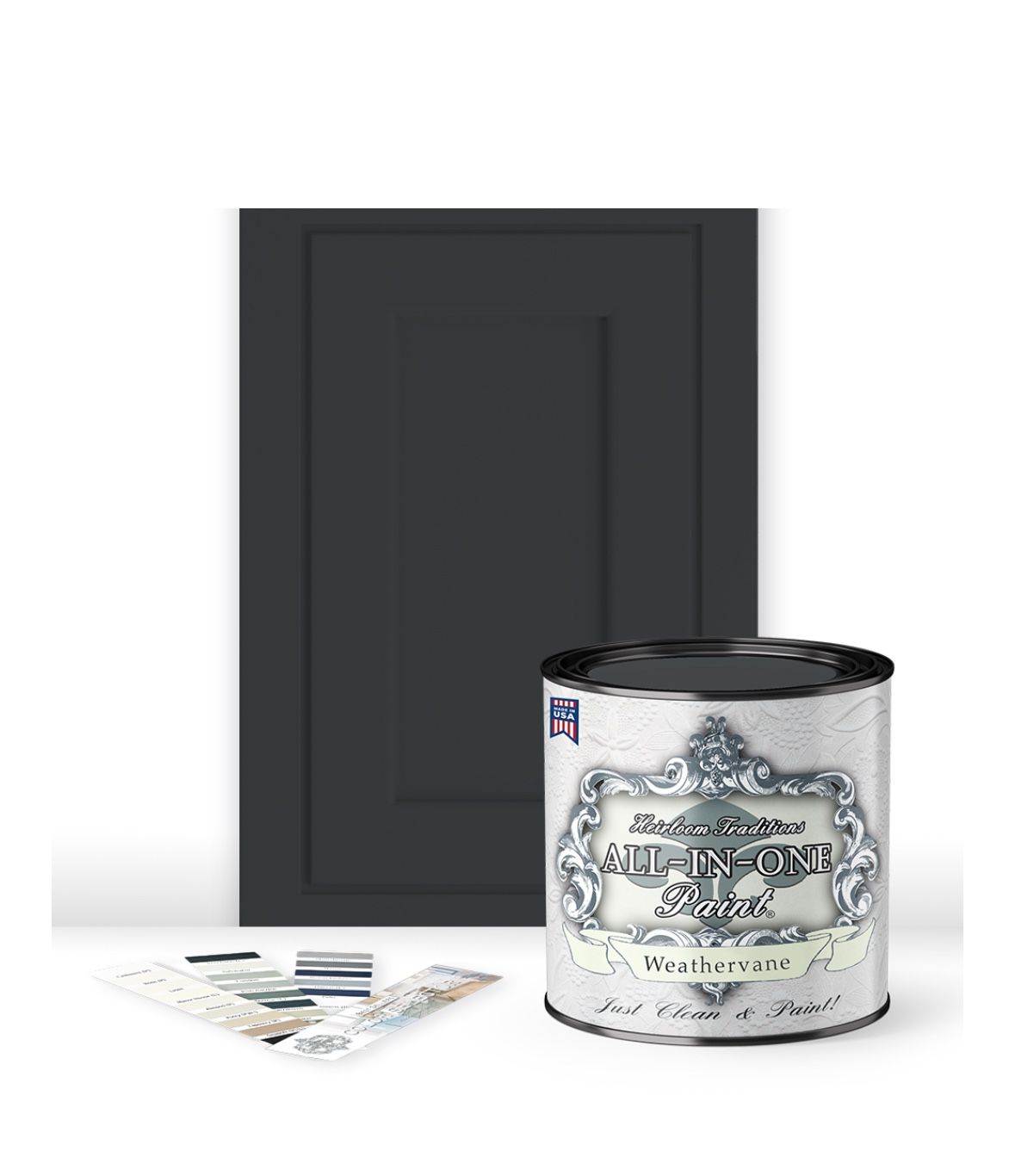 Heirloom Traditions CHARCOAL GREY ALL-IN-ONE Paint for furniture/indoor projects - valued @ $45)