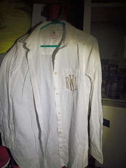 A Nice Women's white Small Button Down Top