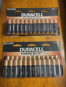 Coppertop Batteries Duracell Pack Of 24-$12