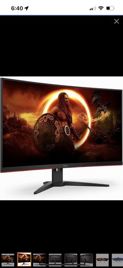 AOC 32" Curved Frameless Gaming Monitor, Full HD