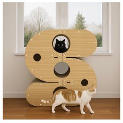 New S-shape cat scratching board 