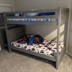 Gray Bunk Beds 