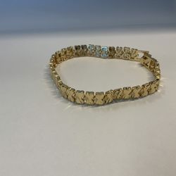 14k Gold Plated Bow Bracelet 