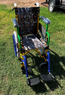 Kids Wheelchair with Patterned Seat