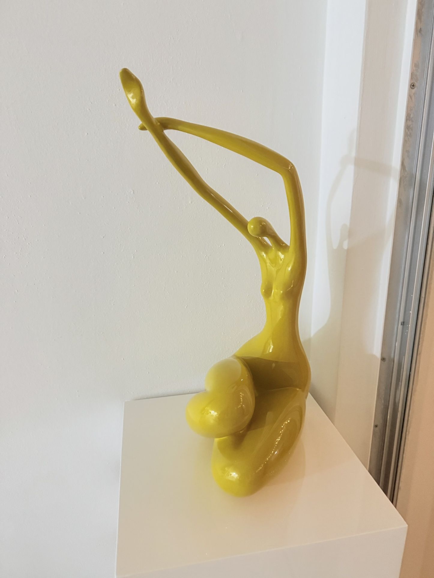 Woman Yellow Sculpture
