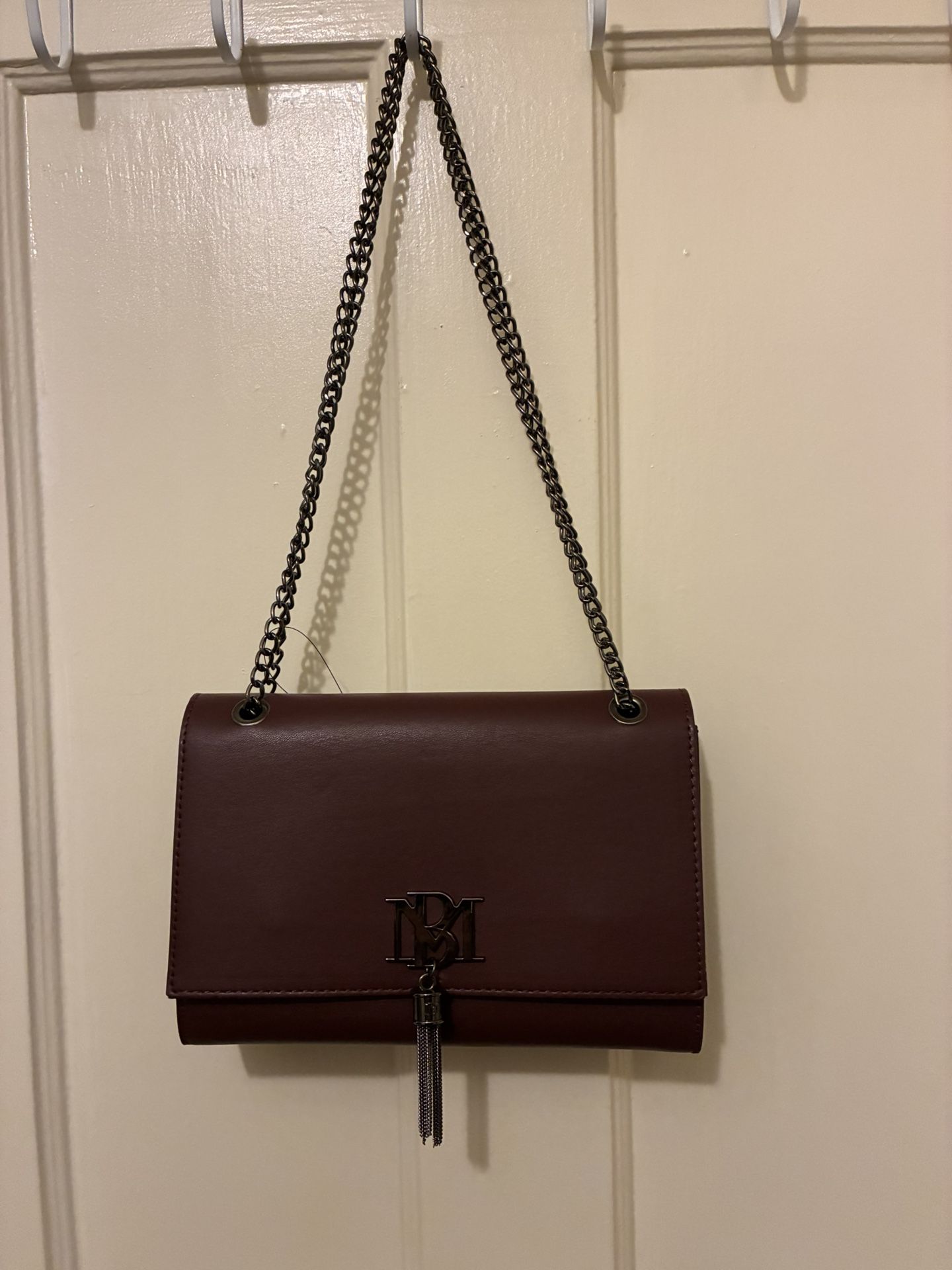 Badgley Mischka Shoulder Bag - Wine Color - Authentic