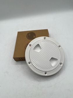 5.5" ABS Round Inspection Access Hatch with 4-7/16" Datachable Cover, White Color