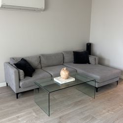 Light Grey Sectional Couch 