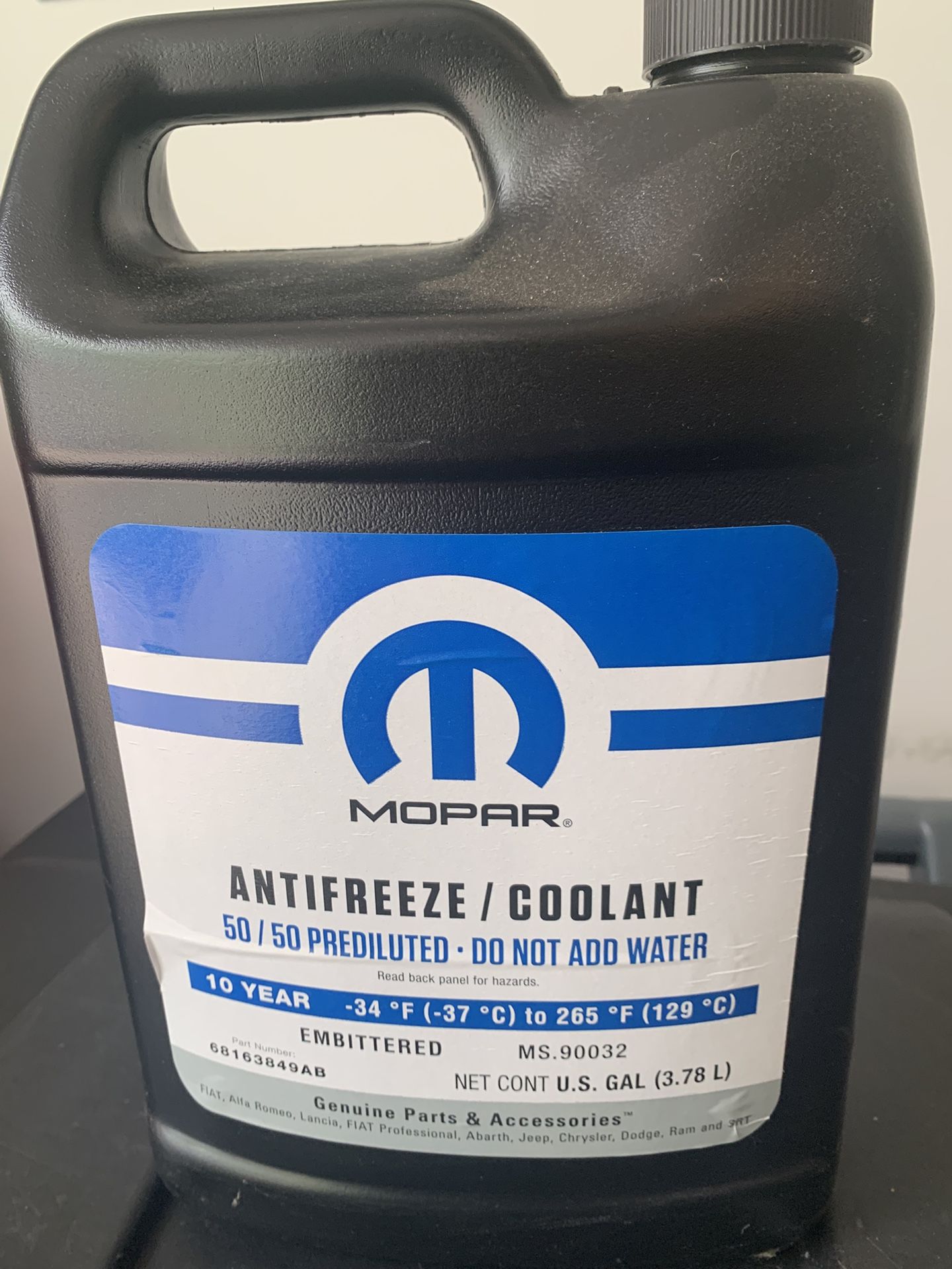 Mopar antifreeze / coolant