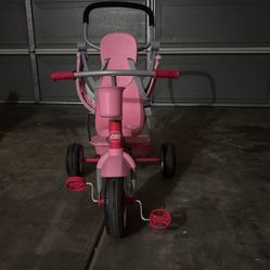 Pink Tricycle Radio Flyer