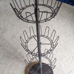 18 Pair Dark Brown/Black  Metal Shoe Tree