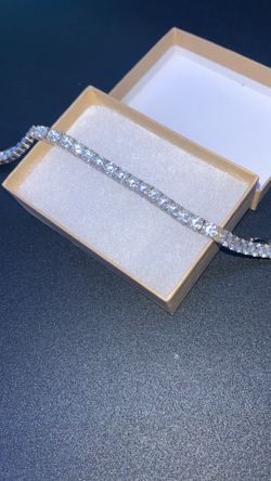 Sterling silver 925 moissanite tennis bracelet