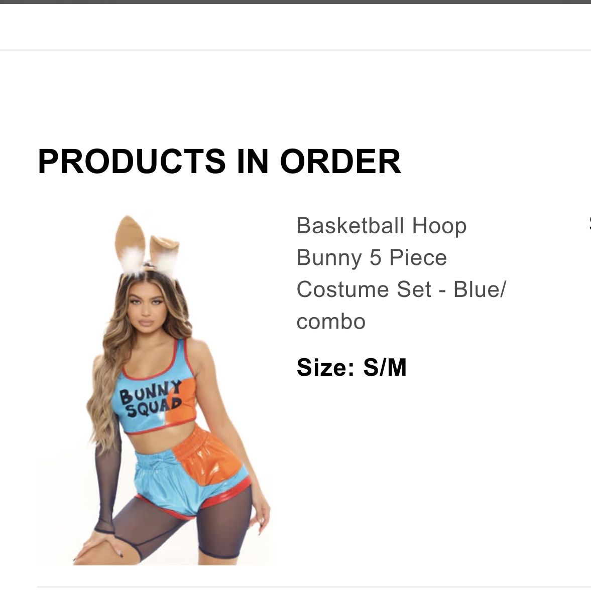 Basketball Hoop Bunny Halloween Costume 