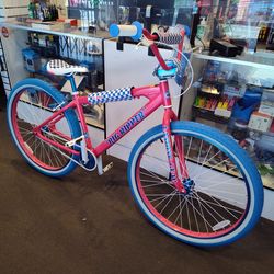 NEW 2026 SE BIG RIPPER 29 HOT PINK BLUE SINGLE SPEED FREESTYLE WHEELIE BIG CRUISER BMX BIKE
