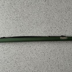“CLEAR CREEK” Fishing Rod Pole 47” Hard Case. Green. Carry Handle. Pre Owned.