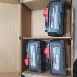 Milwaukee M18 RedLithium High Output XC8.0 Battery price is for each