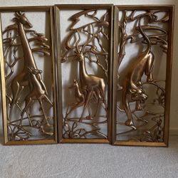 Gold Picture Of Animals