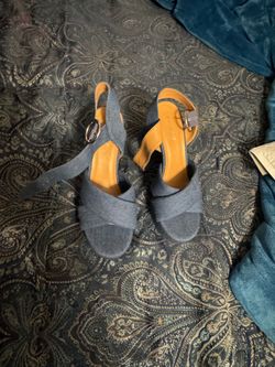 Demin style heels  for women