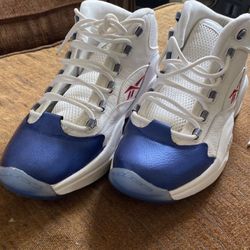 Reebok Question Blue Toe Size 13