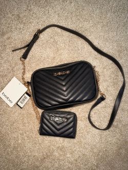Bebe crossbody purse with removable wallet (new)