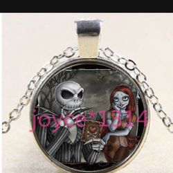 Nightmare Before Christmas Tibetan Silver Necklace 