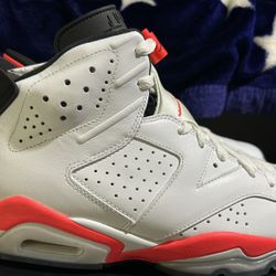 Air Jordan 6 White Infrared DS Sz 8 