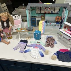 Our Generation dollhouse & accessories