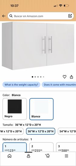 2-Door Wall Mounted Storage Cabinet. Gris claro