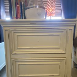 Night Stand With Two Drawers 