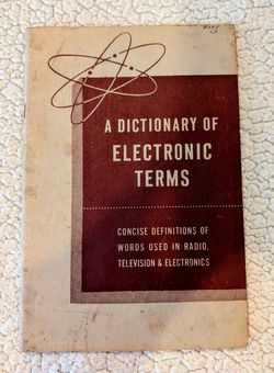 A Dictionary of Electronic Terms Vintage Booklet
