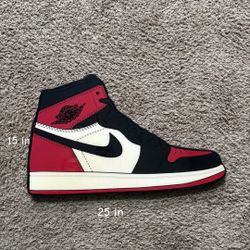 Epoxy Resin Air Jordan 1 Retro High Bred | 25x15 In