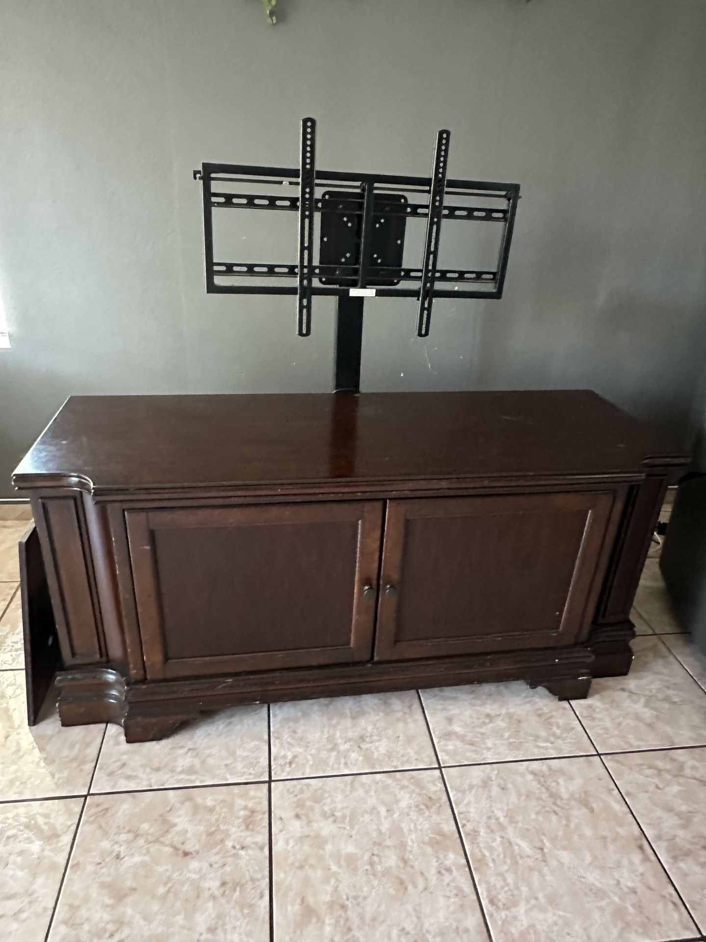 Need gone! Bayside Furnishings 66” TV console with Adjustable TV stand
