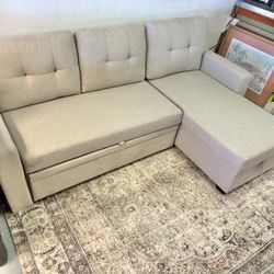 New Out Of Box Storage Sectional Couch With Trundle 