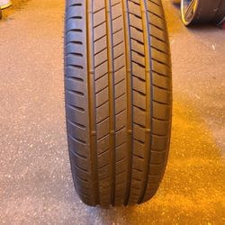 1 take off tire 225/60/18 Bridgestone Alanza RFT DOT 14/19 $150