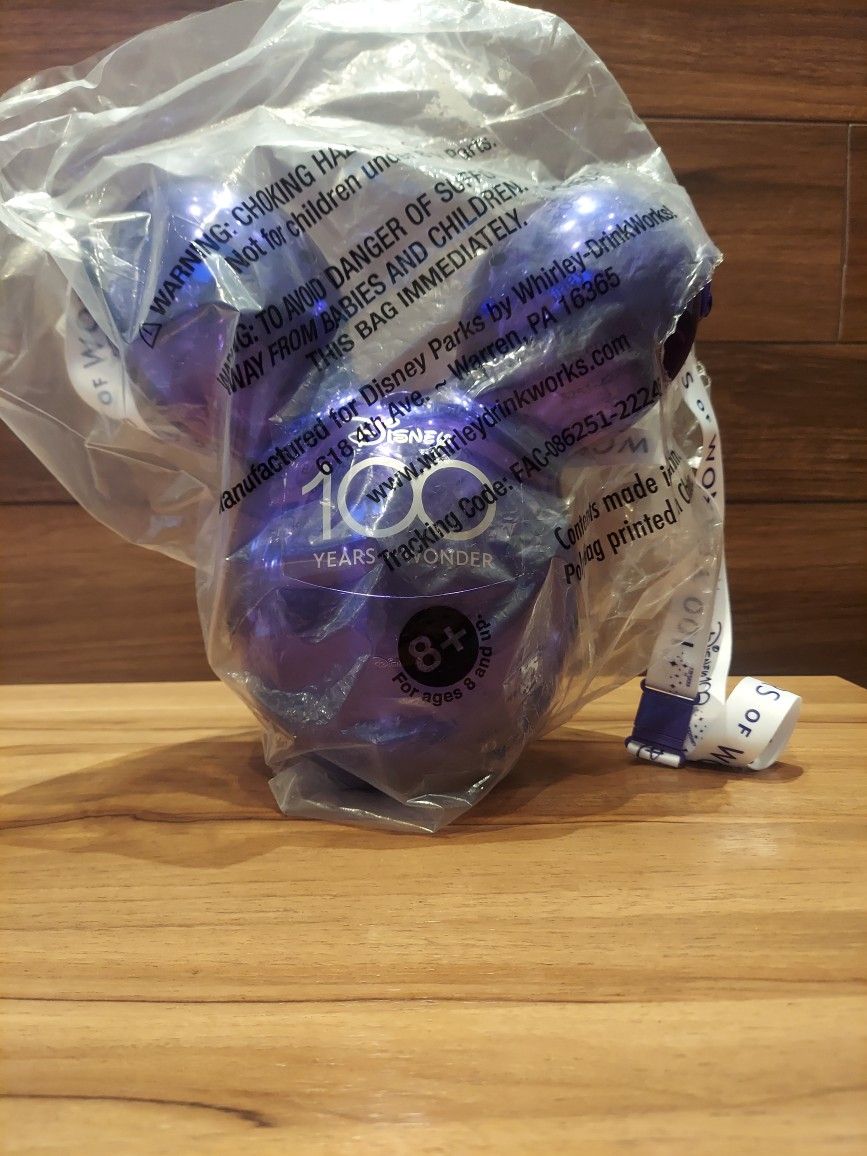 Disney Mickey Mouse Balloon 100 Years Anniversary Popcorn Bucket New In Bag