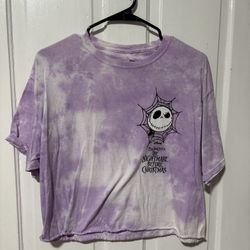 Nightmare before Christmas cropped shirt, L
