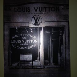 Louis Vuitton  print.  Classic wall art. 