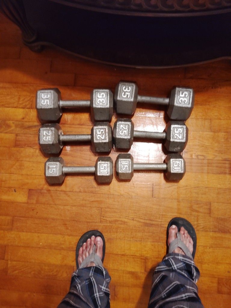 3 Set Dumbbells 35 , 25 , 15