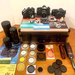 CANON F1 Camera: Vintage 35mm Camera, Lenses, Filters & Accessories Bundle