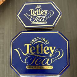 Vintage Tetley Tea Tins